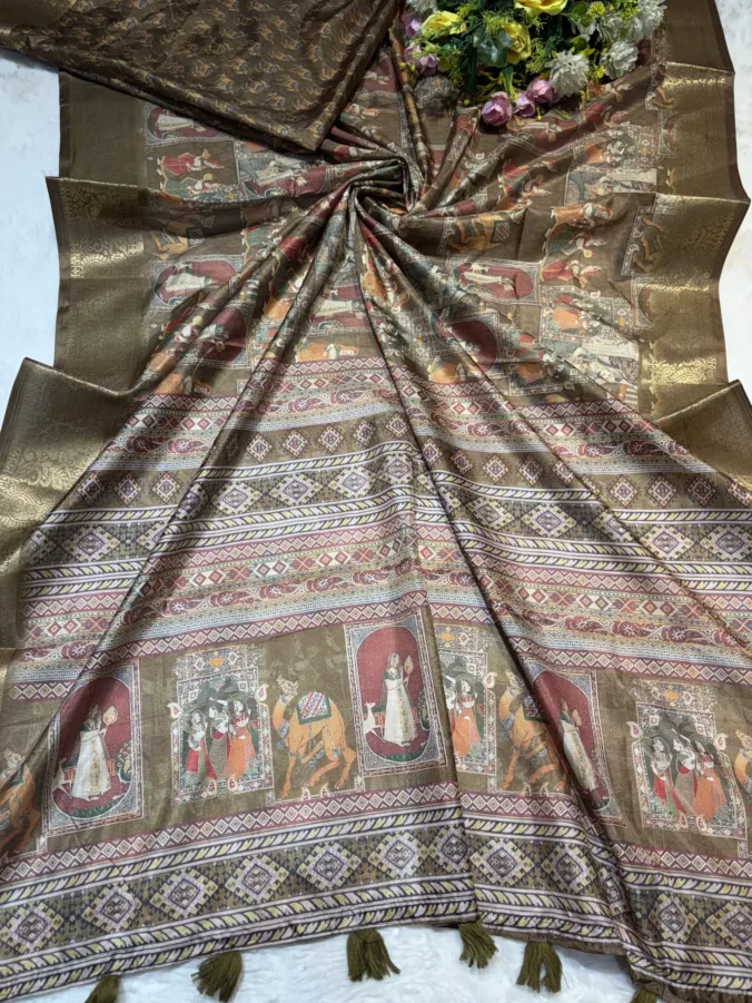NEELAM TRADERS NEW LAUNCH kalamkari prints saree