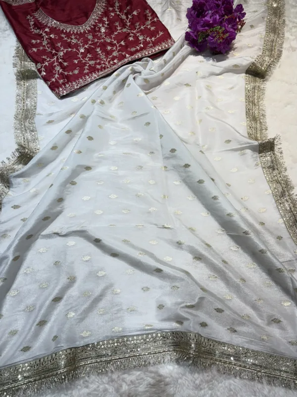 NEELAM TRADERS NEW LAUNCH ORIGINAL BANARASI WEAVING SAREE WITH ORIGINAL KANGARU LACE