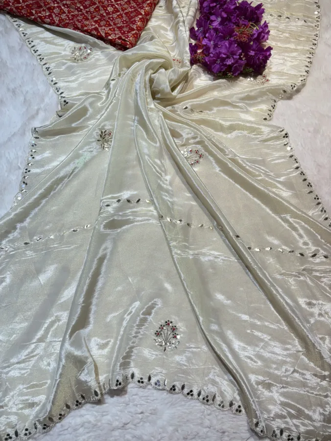 NEELAM TRADERS NEW LAUNCH TUSSER SILK WITH GOTTA PATTI WORK