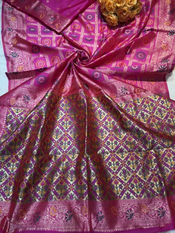 NEELAM TRADERS NEW LAUNCH  GATHCHOLA SAREE IN SOFT DOLA SILK FABRIC