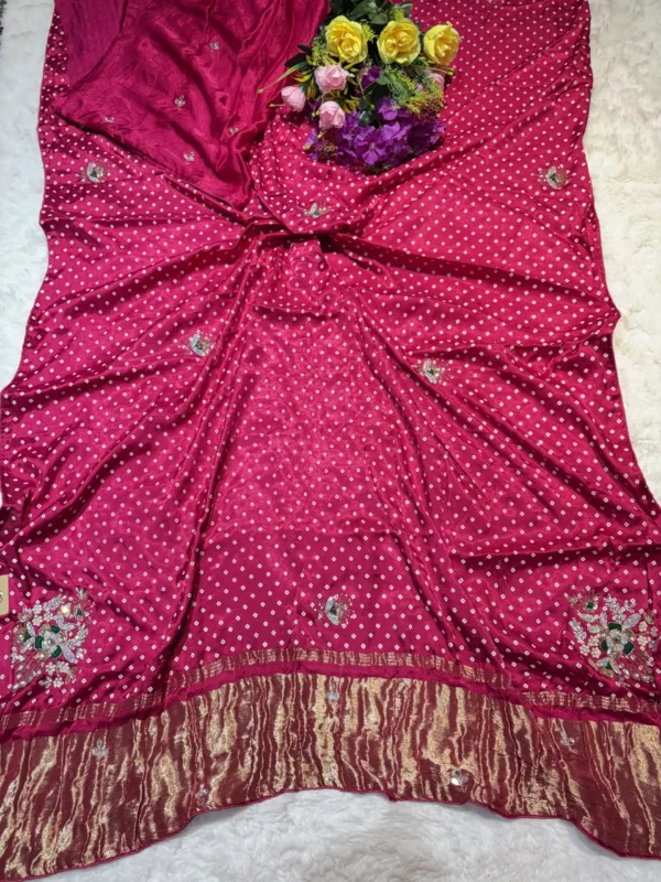 NEELAM TRADERS NEW LAUNCH  MODAL SILK SAREE WITH HAND GOTAPATTI