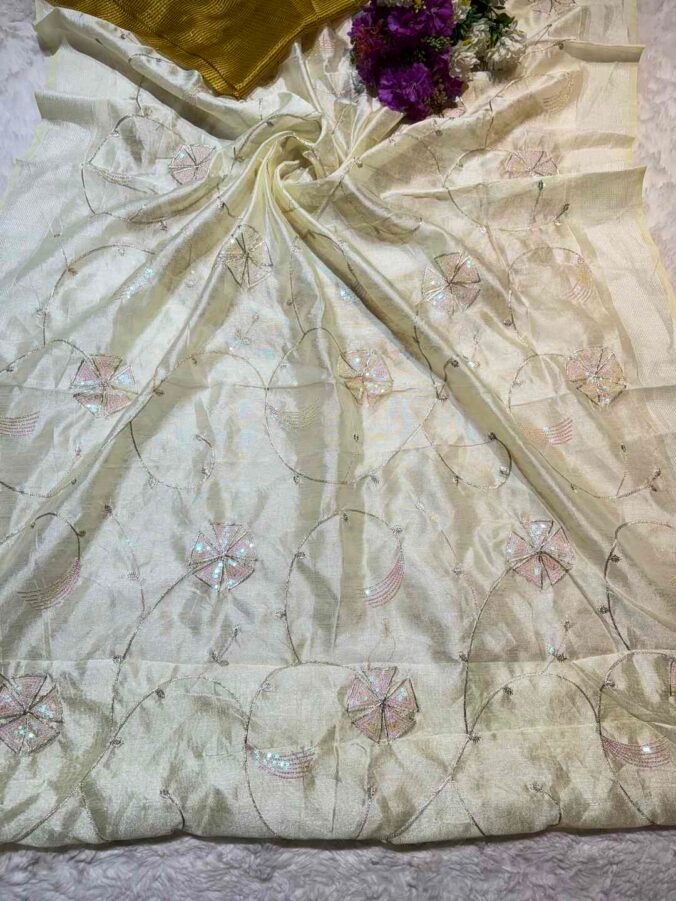 NEELAM TRADERS NEW LAUNCH ZAAL WORK IN COTTON SILK FABRIC BUTTER