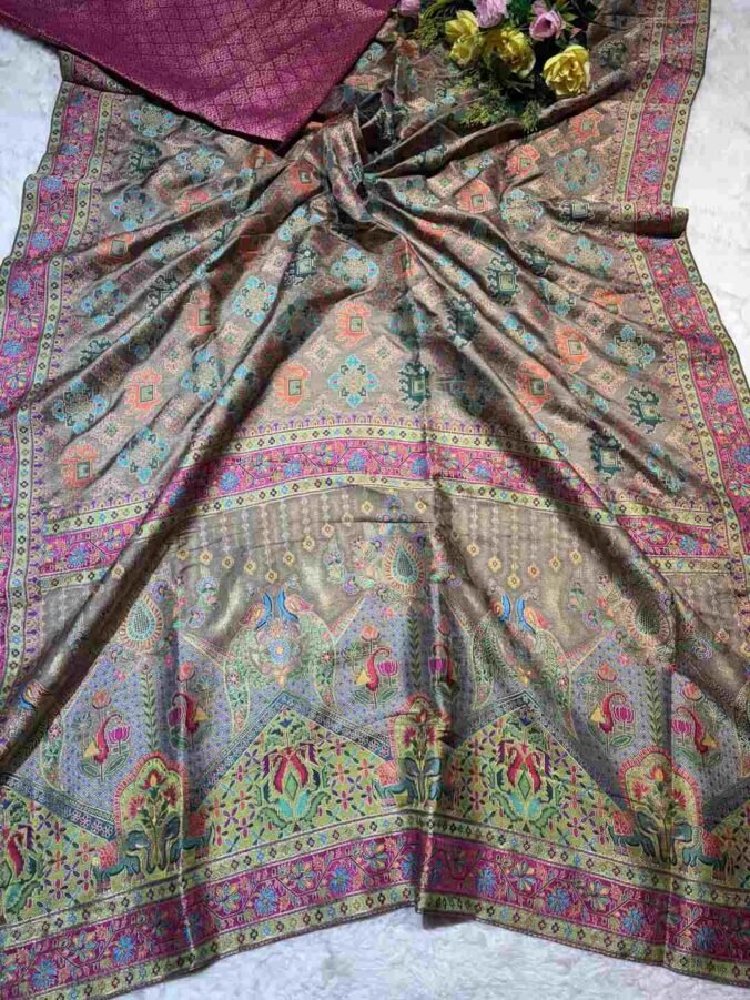 NEELAM TRADERS NEW LAUNCH ORIGINAL PASHMINA SAREE