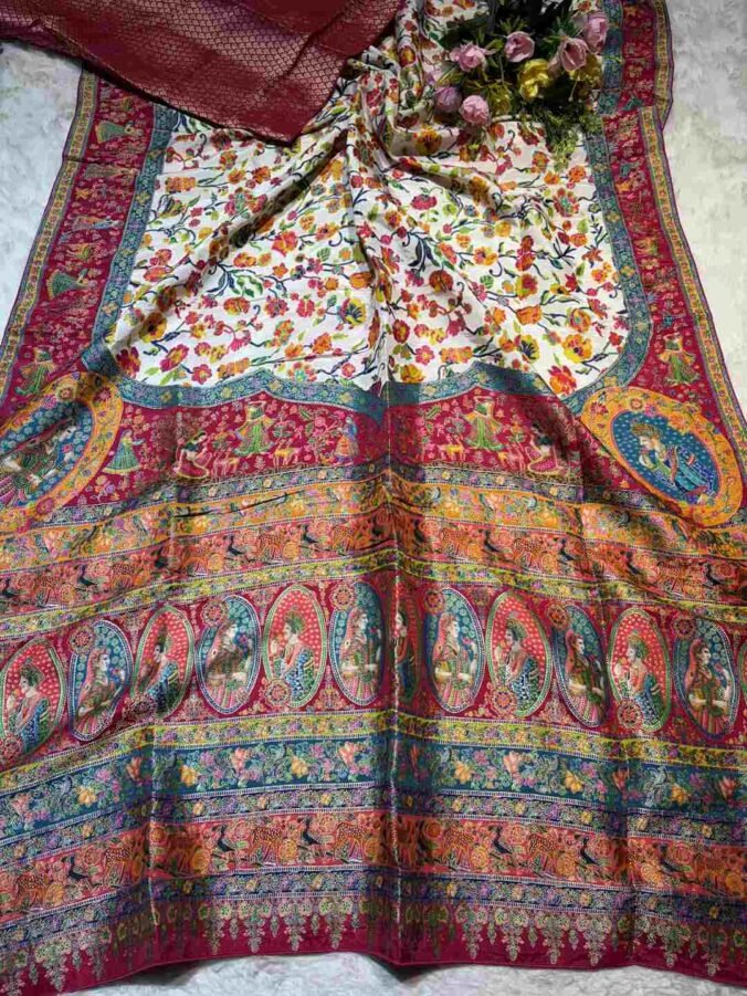 NEELAM TRADERS NEW LAUNCH ORIGINAL PASHMINA SAREE