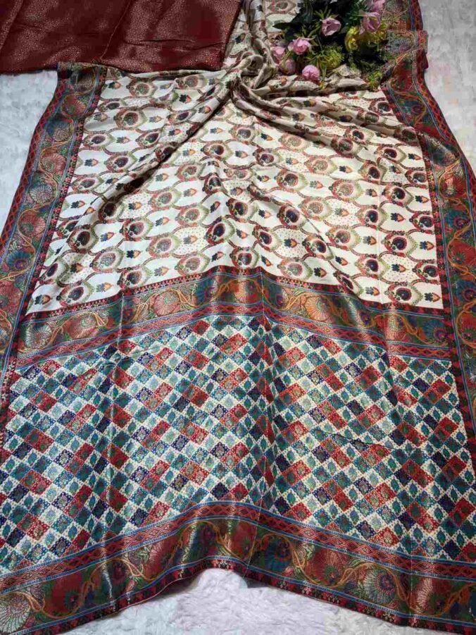 NEELAM TRADERS NEW LAUNCH ORIGINAL PASHMINA SAREE