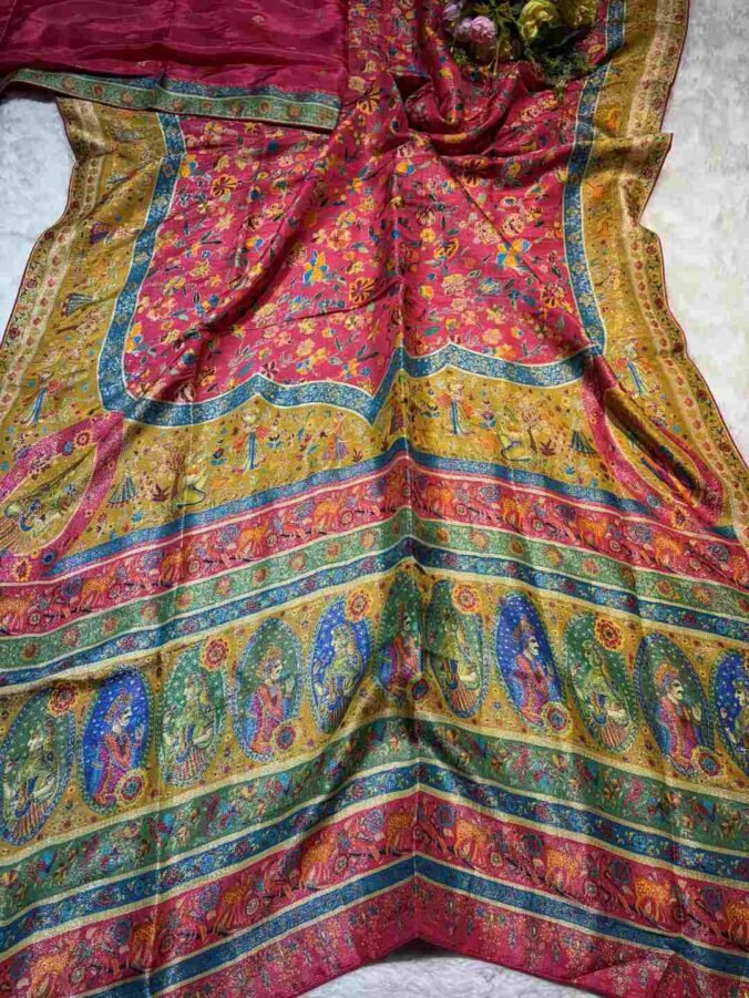 NEELAM TRADERS NEW LAUNCH ORIGINAL PASHMINA SAREE