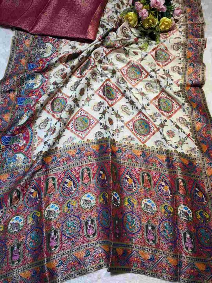 NEELAM TRADERS NEW LAUNCH ORIGINAL PASHMINA SAREE