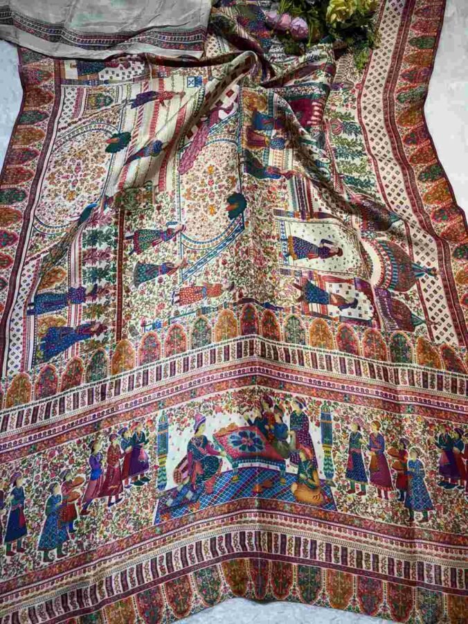 NEELAM TRADERS NEW LAUNCH ORIGINAL PASHMINA SAREE