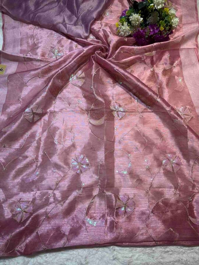 NEELAM TRADERS NEW LAUNCH ZAAL WORK IN COTTON SILK FABRIC MAZENTA