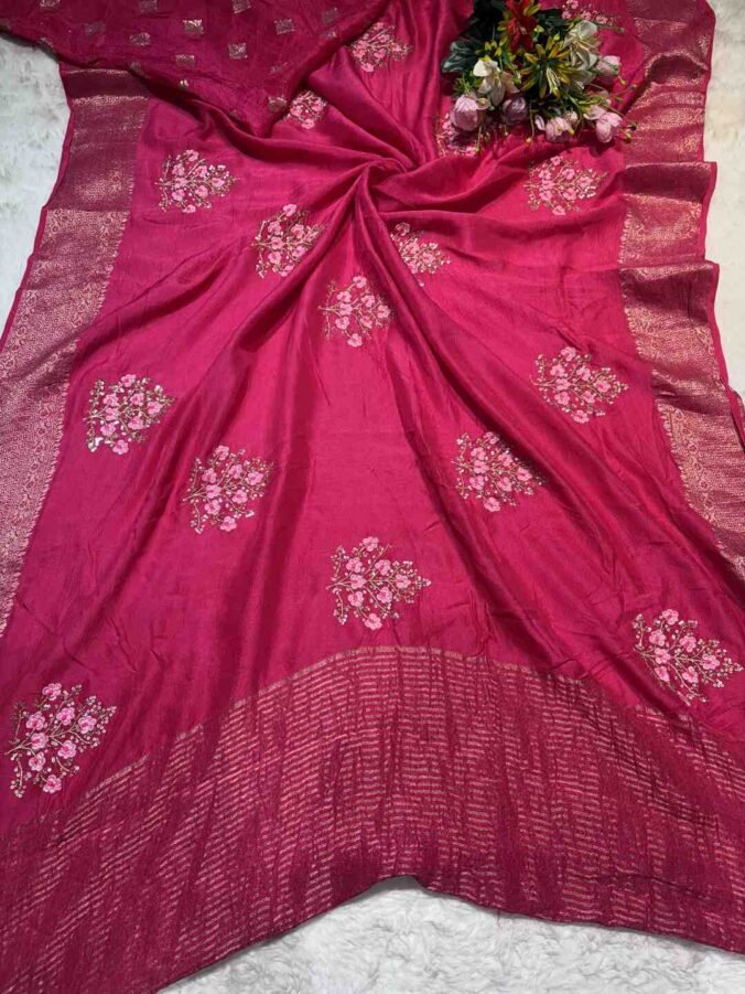 NEELAM TRADERS NEW LAUNCH PURE VISCOSE SAREE RANI