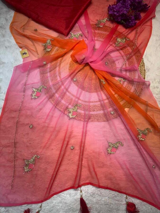 NEELAM TRADERS NEW LAUNCH RAJPUTI SAREE IN PURE CHIFFON FABRIC