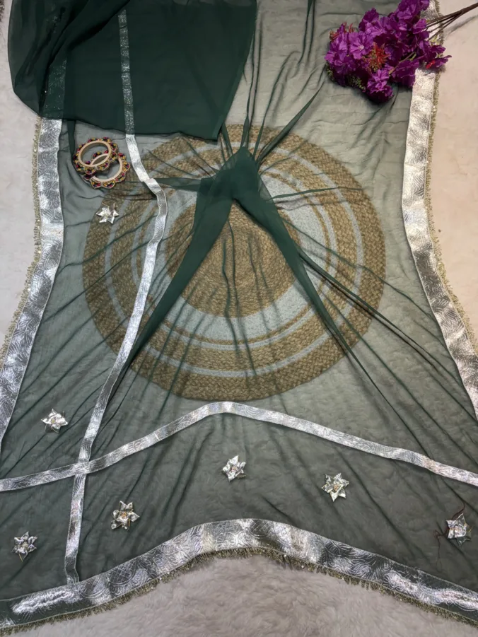 NEELAM TRADERS NEW LAUNCH TRENDING Famous Ankita lokhande Saree GREEN