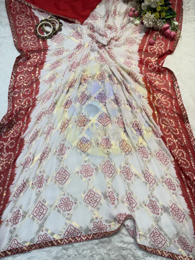 NEELAM TRADERS NEW LAUNCH TRENDING Faganiya saree with zari ghatchola concept