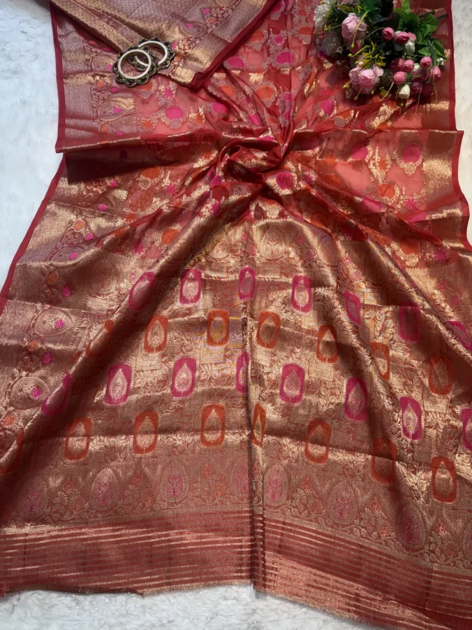 NEELAM TRADERS NEW LAUNCH TRENDING Banarasi Saree in soft georgette fabric