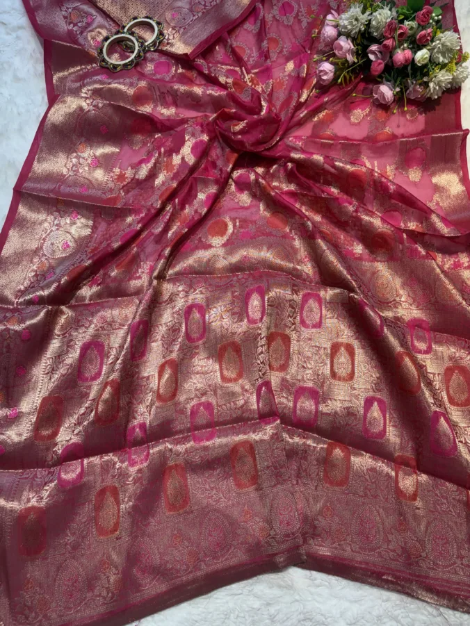 NEELAM TRADERS NEW LAUNCH TRENDING Banarasi Saree in soft georgette fabric