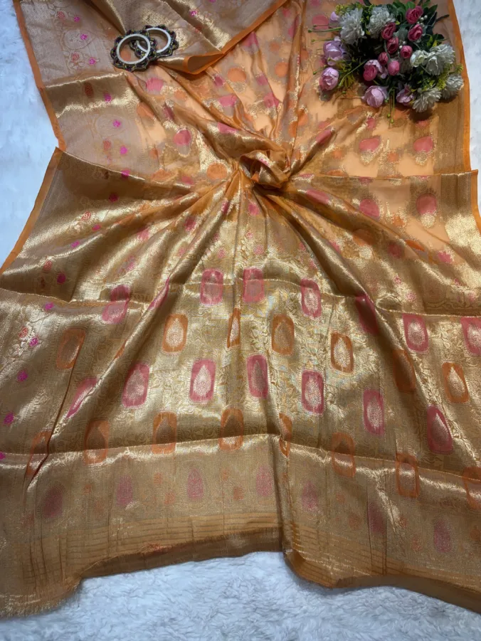 NEELAM TRADERS NEW LAUNCH TRENDING Banarasi Saree in soft georgette fabric