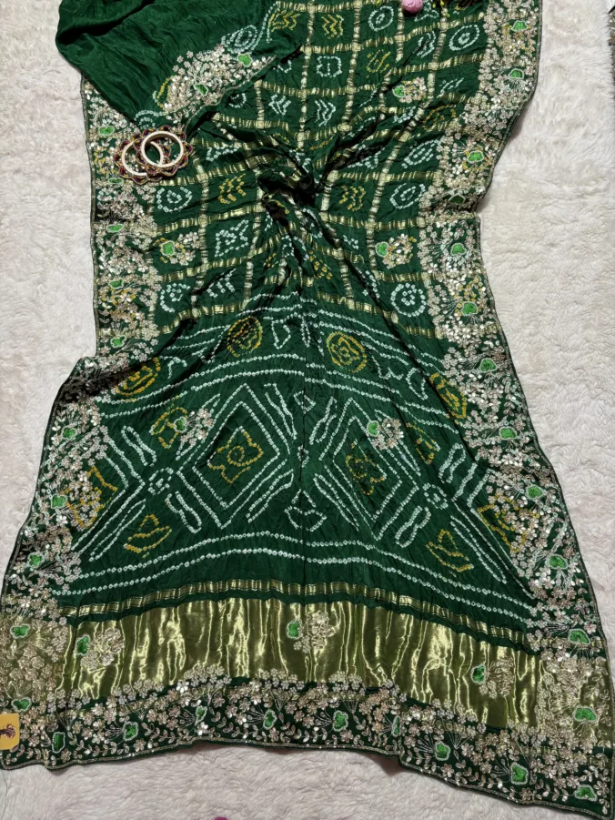 NEELAM TRADERS NEW LAUNCH TRENDING Pure gajji silk ghatchola saree with kolkatta hand work