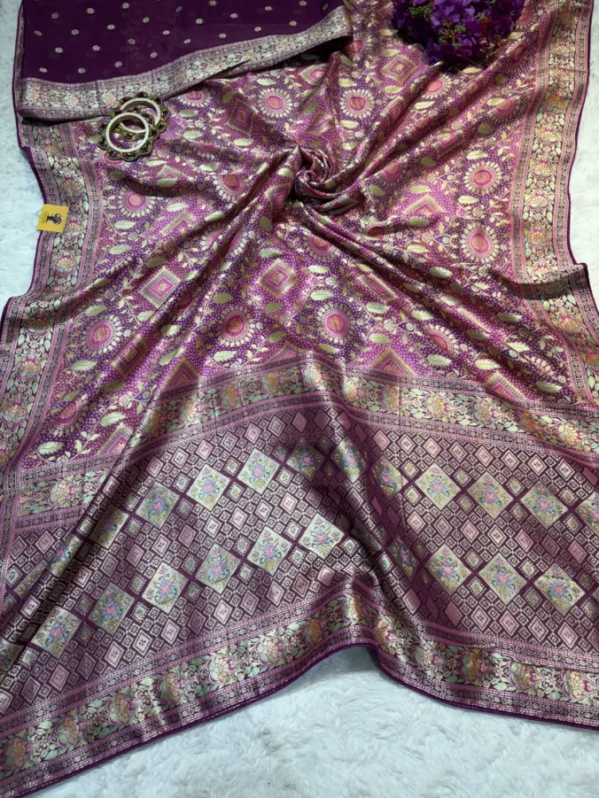 NEELAM TRADERS NEW LAUNCH TRENDING Bandhej Neem Jari Saree in pure fabric