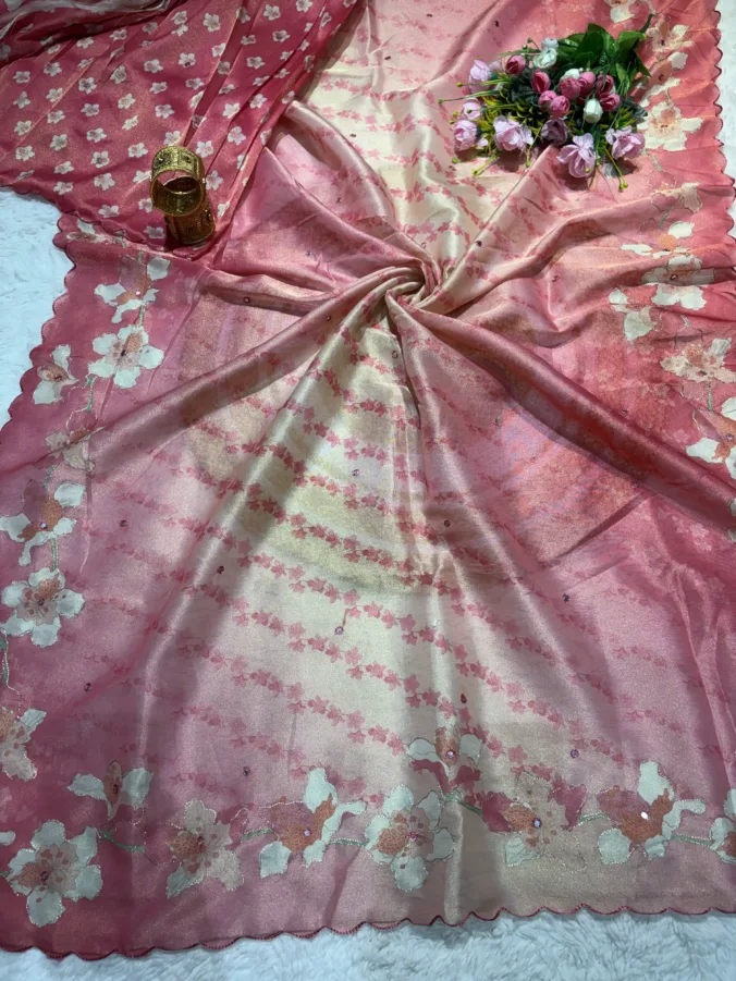 NEELAM TRADERS NEW LAUNCH TRENDING Partywear saree in soft Tussar silk fabric with new latest consept