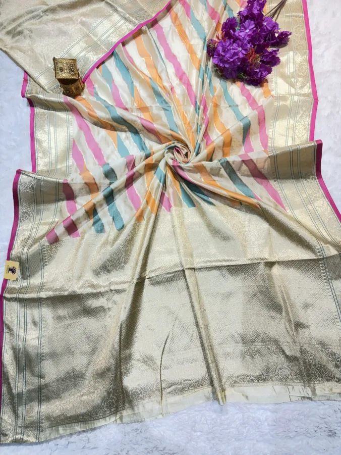 NEELAM TRADERS NEW LAUNCH TRENDING Banarasi jari saree with latest Laheriya design