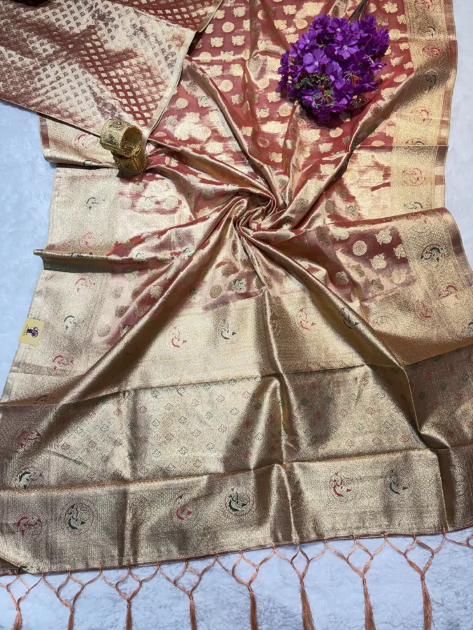 NEELAM TRADERS NEW LAUNCH TRENDING Kanjivaram saree with meena jari all over in soft silk fabric