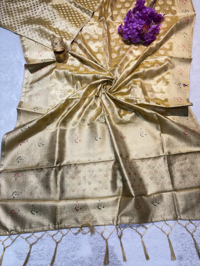 NEELAM TRADERS NEW LAUNCH TRENDING Kanjivaram saree with meena jari all over in soft silk fabric