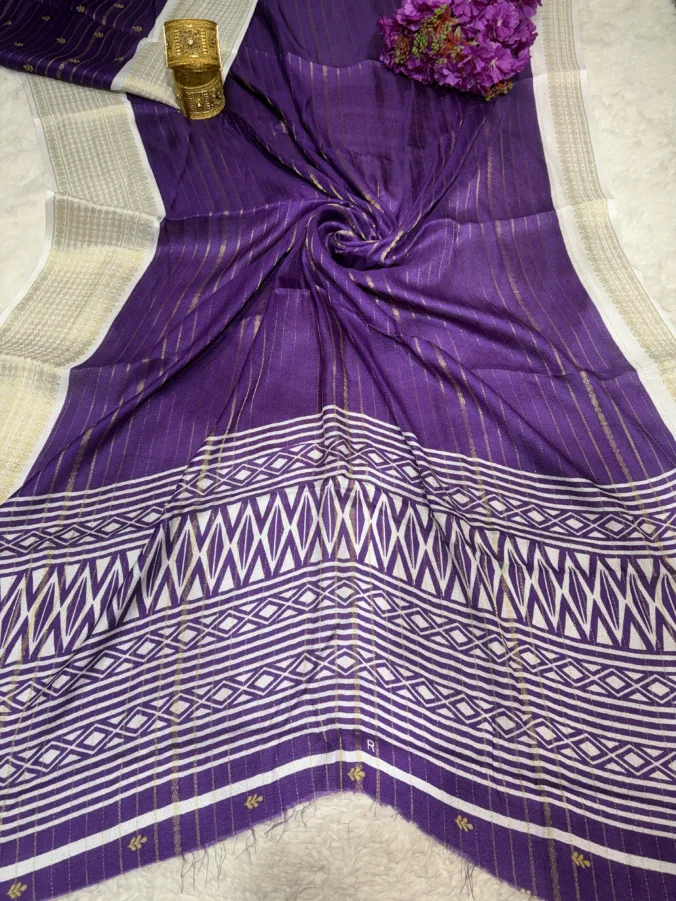 NEELAM TRADERS NEW LAUNCH White colour special border with all over zari work in soft georgette fabric