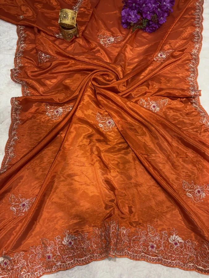 NEELAM TRADERS NEW LAUNCH heavy pittan work saree in H.O Silk fabric