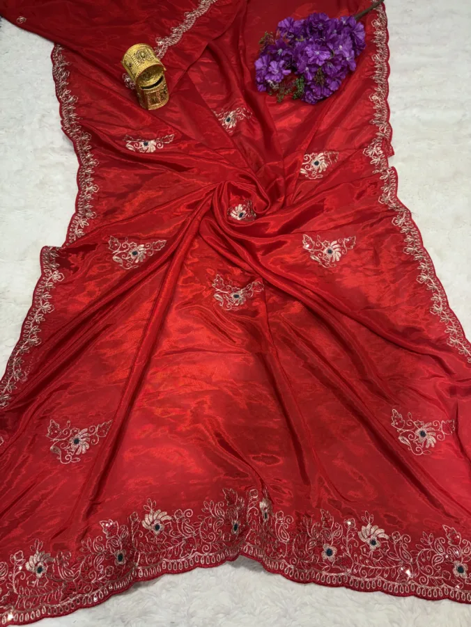 NEELAM TRADERS NEW LAUNCH heavy pittan work saree in H.O Silk fabric