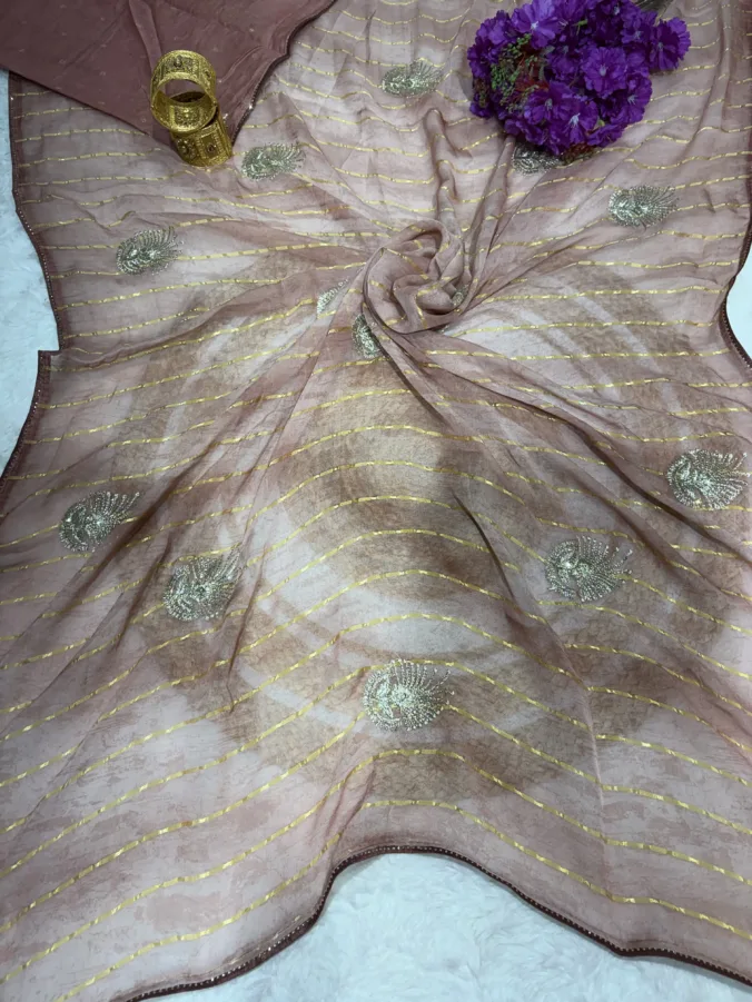 NEELAM TRADERS NEW LAUNCH heavy zari saree with heavy zari butta in soft silk fabric