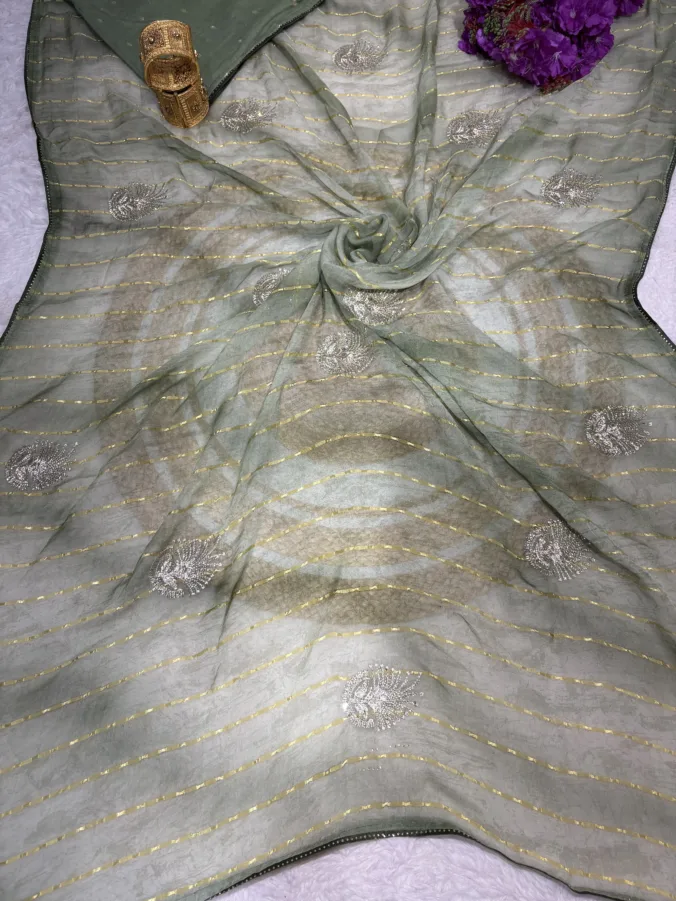 NEELAM TRADERS NEW LAUNCH heavy zari saree with heavy zari butta in soft silk fabric
