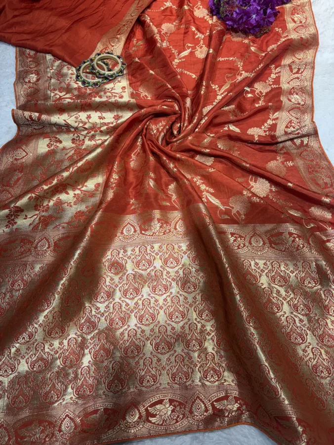 NEELAM TRADERS NEW LAUNCH TRENDING Heavy banarsi zari weaving saree in soft silk fabric best for every occasion