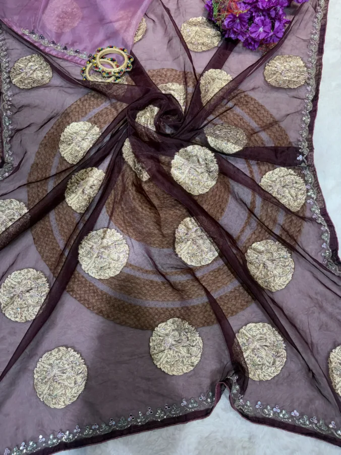 NEELAM TRADERS NEW LAUNCH TRENDING Zari work saree with hand work border in soft tissue fabric