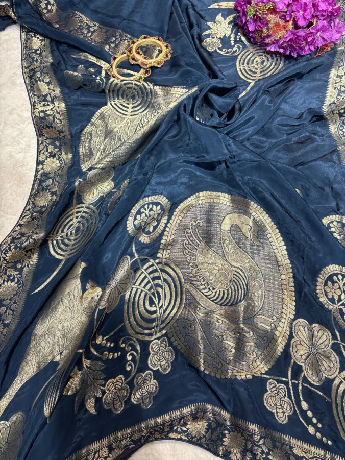 NEELAM TRADERS NEW LAUNCH TRENDING Party wear Banarsi zari WEAVING saree in pure H.O silk fabric perfect for every occasion