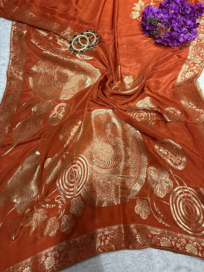 NEELAM TRADERS NEW LAUNCH TRENDING Party wear Banarsi zari WEAVING saree in pure H.O silk fabric perfect for every occasion