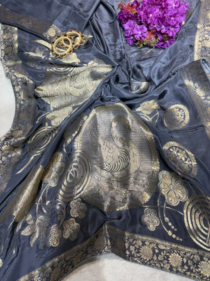 NEELAM TRADERS NEW LAUNCH TRENDING Party wear Banarsi zari WEAVING saree in pure H.O silk fabric perfect for every occasion