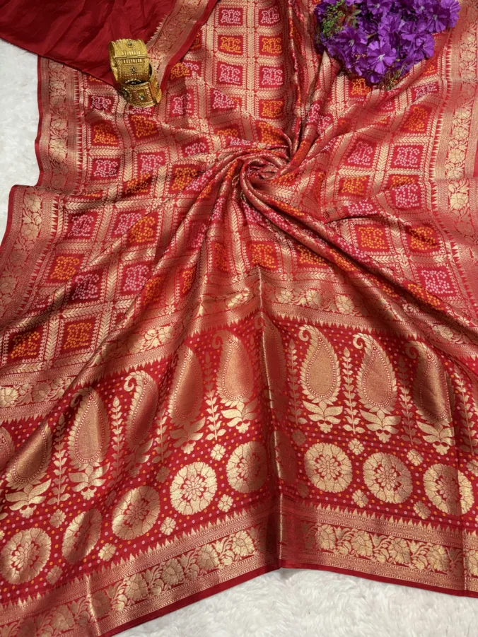 NEELAM TRADERS NEW LAUNCH Gharchola saree in khadi georgette fabric