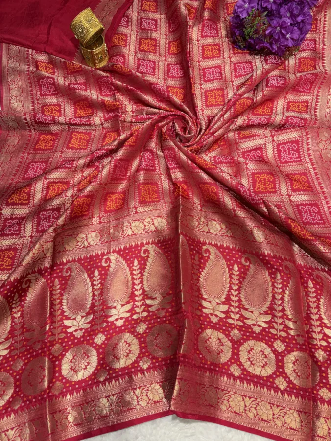 NEELAM TRADERS NEW LAUNCH Gharchola saree in khadi georgette fabric