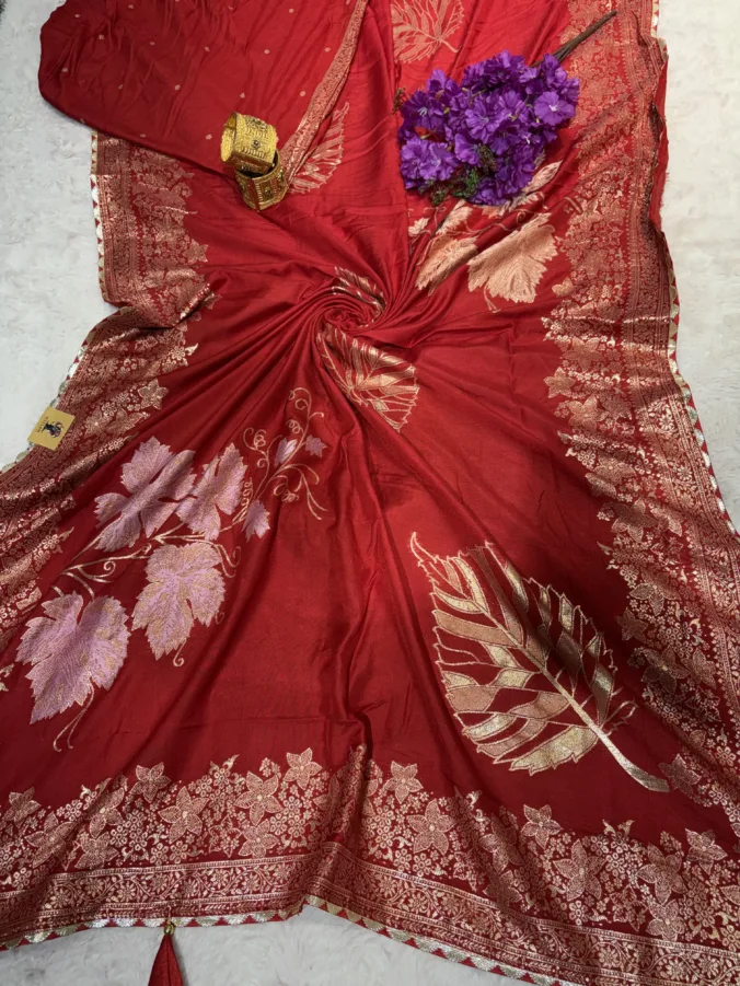 NEELAM TRADERS NEW LAUNCH Zari Work Saree in Viscose Fabric