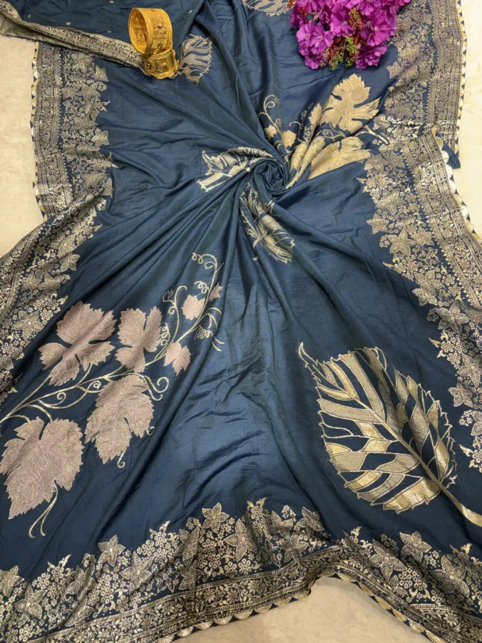 NEELAM TRADERS NEW LAUNCH Zari Work Saree in Viscose Fabric