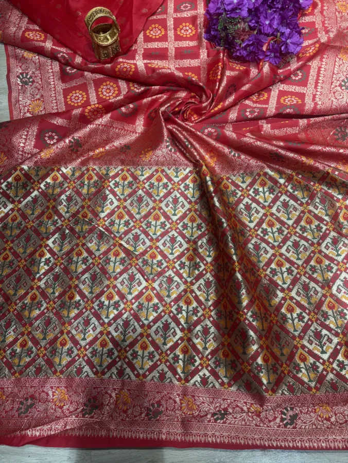 NEELAM TRADERS NEW LAUNCH TRENDING Ghatchola with bandhej saree in soft cotton fabric for regular wear