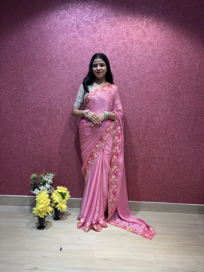 NEELAM TRADERS NEW LAUNCH TRENDING SINJARA SPECIAL PURE LAHERIYA SAREE IN PURE FABRIC
