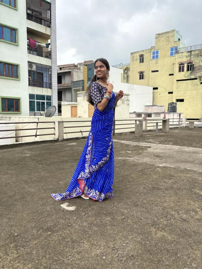 NEELAM TRADERS NEW LAUNCH TRENDING lehariya saree in soft georgette fabric