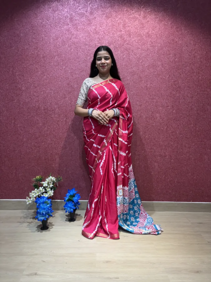 NEELAM TRADERS NEW LAUNCH TRENDING NEW CLASSIC LAHERIYA SAREE IN SOFT SILK FABRIC