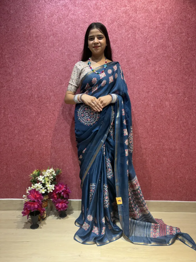NEELAM TRADERS NEW LAUNCH TRENDING Rakhi Special saree with Digital Print Pallu  in Soft Mellow fabric