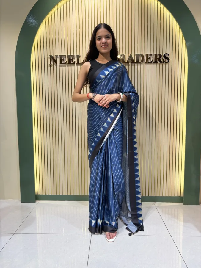 NEELAM TRADERS NEW LAUNCH TRENDING SPECIAL Official Look Saree with beautifull pallu in SATTAN SILK