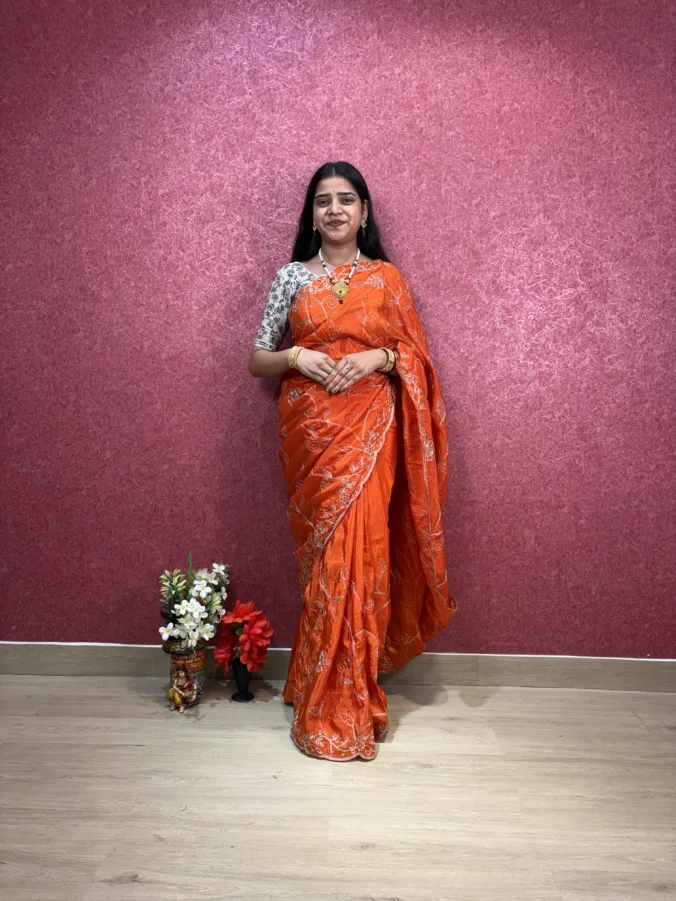 NEELAM TRADERS NEW LAUNCH TRENDING partywear heavy zaal work saree in pure H.O Silk Fabric